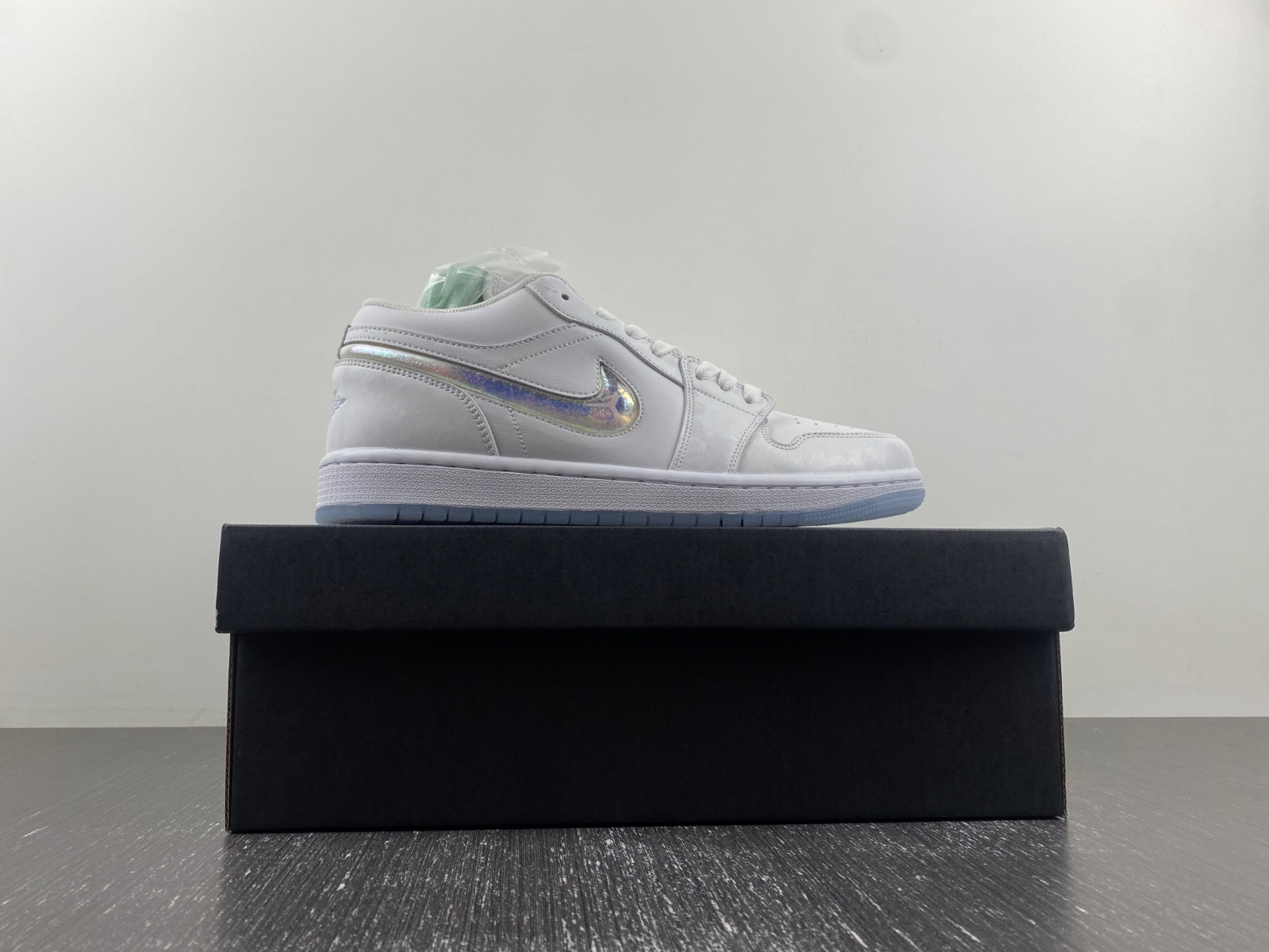 air jordan 1 low gs glitter swh fq9112-100
