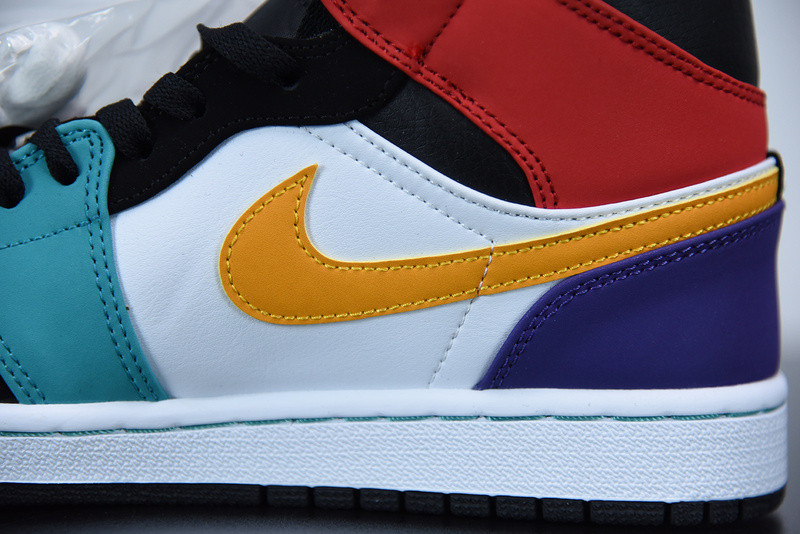 air jordan 1 mid "multi-color" 554724-125