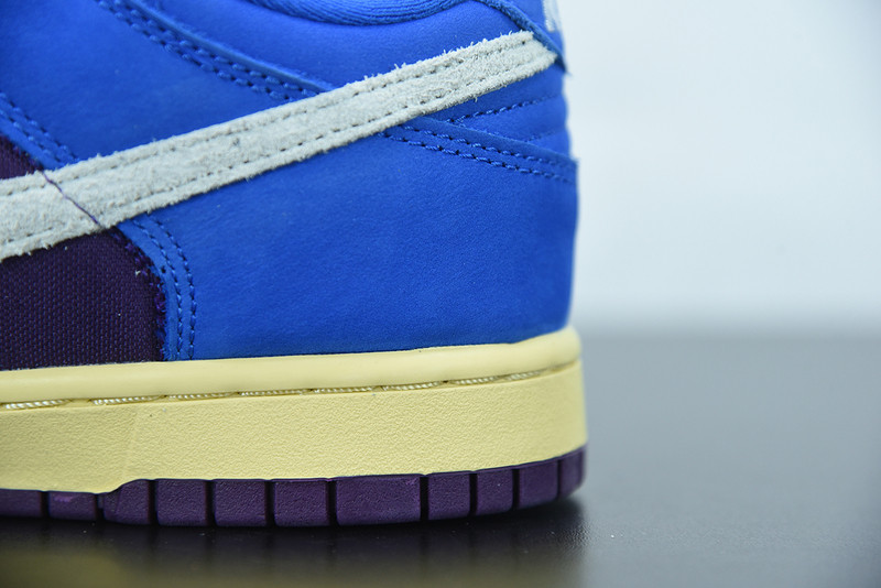 undefeated x nike dunk low ‘royal/purple’ dh6508-400