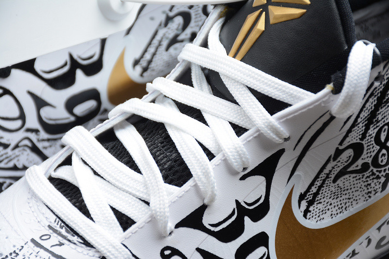 nike zoom kobe v proyro black month white gold ct8044-100