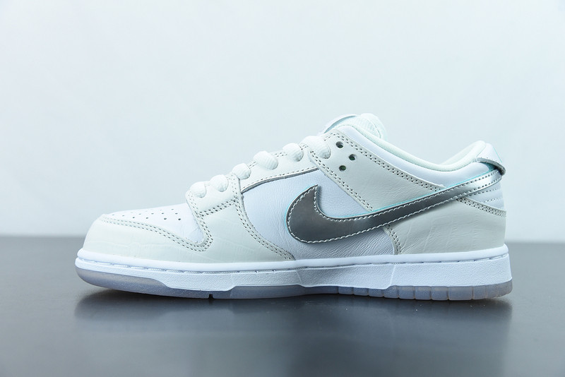 nike sb dunk low diamond S*pply co white diamond bv1310-100