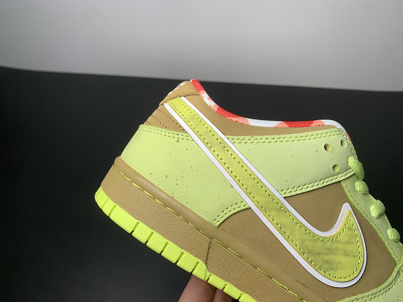 concepts × nike dunk sb fluorescent yellow lobster bv1310-566