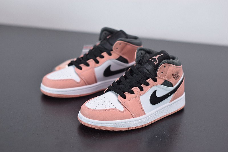 air jordan 1 mid “pink quartz” 555112-603