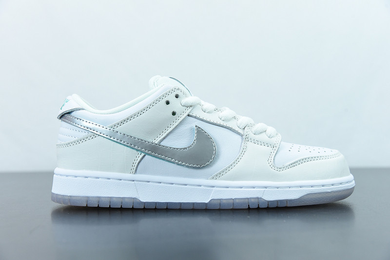nike sb dunk low diamond S*pply co white diamond bv1310-100