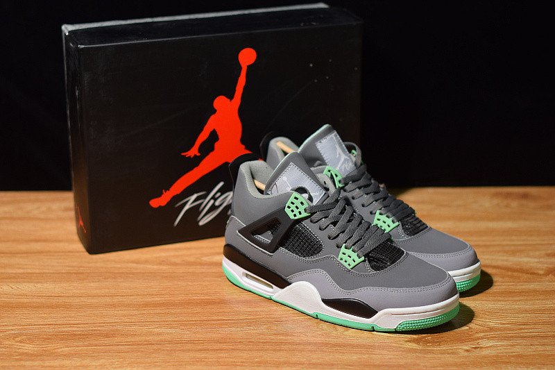 air jordan 4 retro "green glow" 308497-033