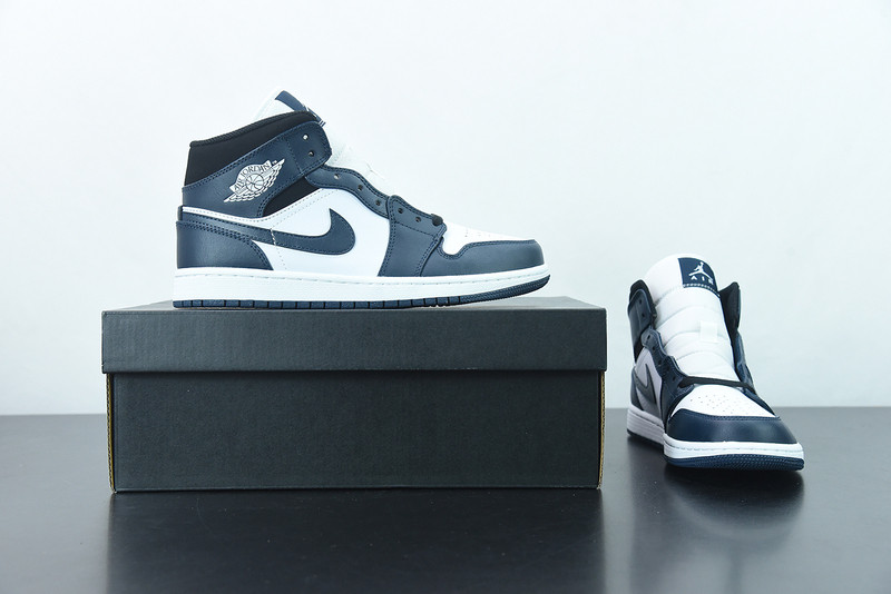 air jordan 1 mid “dark teal” 554724-411