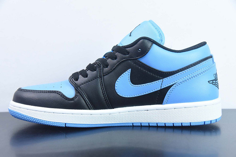 air jordan 1 low black university blue 553558-041
