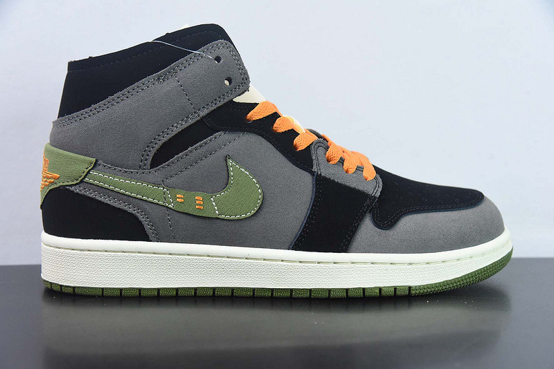 air jordan 1 mid se craft "halloween" fd6817-003