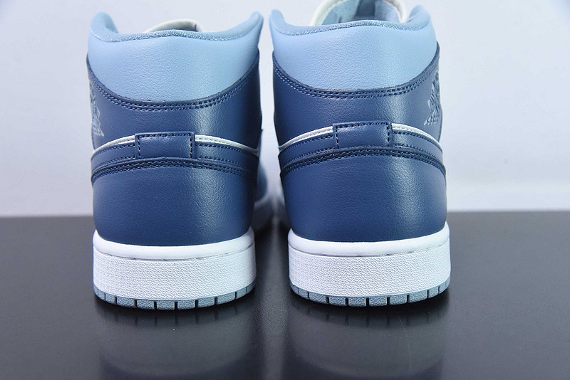 air jordan 1 mid womens blue bq6472-140