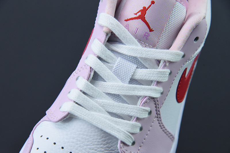 nike air jordan 1 low white pink purple valentines day dr0758-170