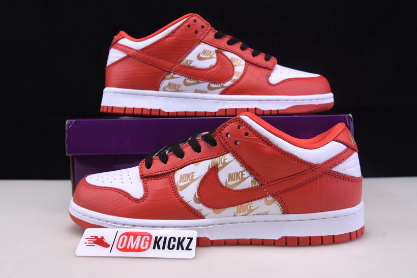 nike sb dunk low S*p*e x nike red dh3228-161
