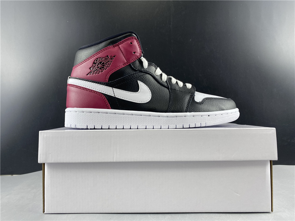air jordan 1 mid “noble red” bq6472-016